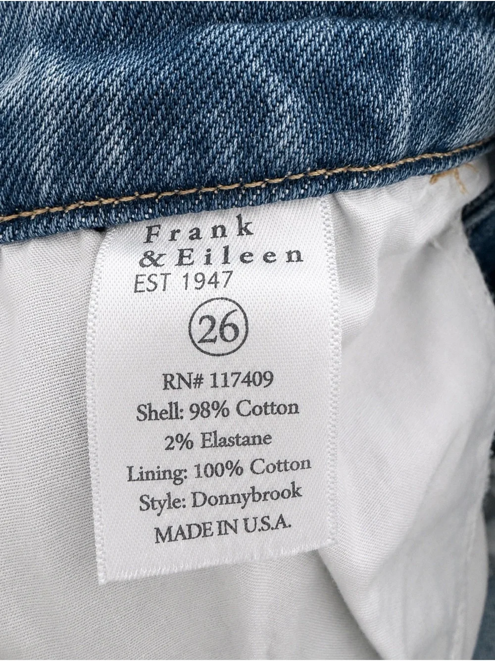 Frank & Eileen Donnybrook Denim Maxi Skirt 2010 Wash Size 4 / 26 EUC